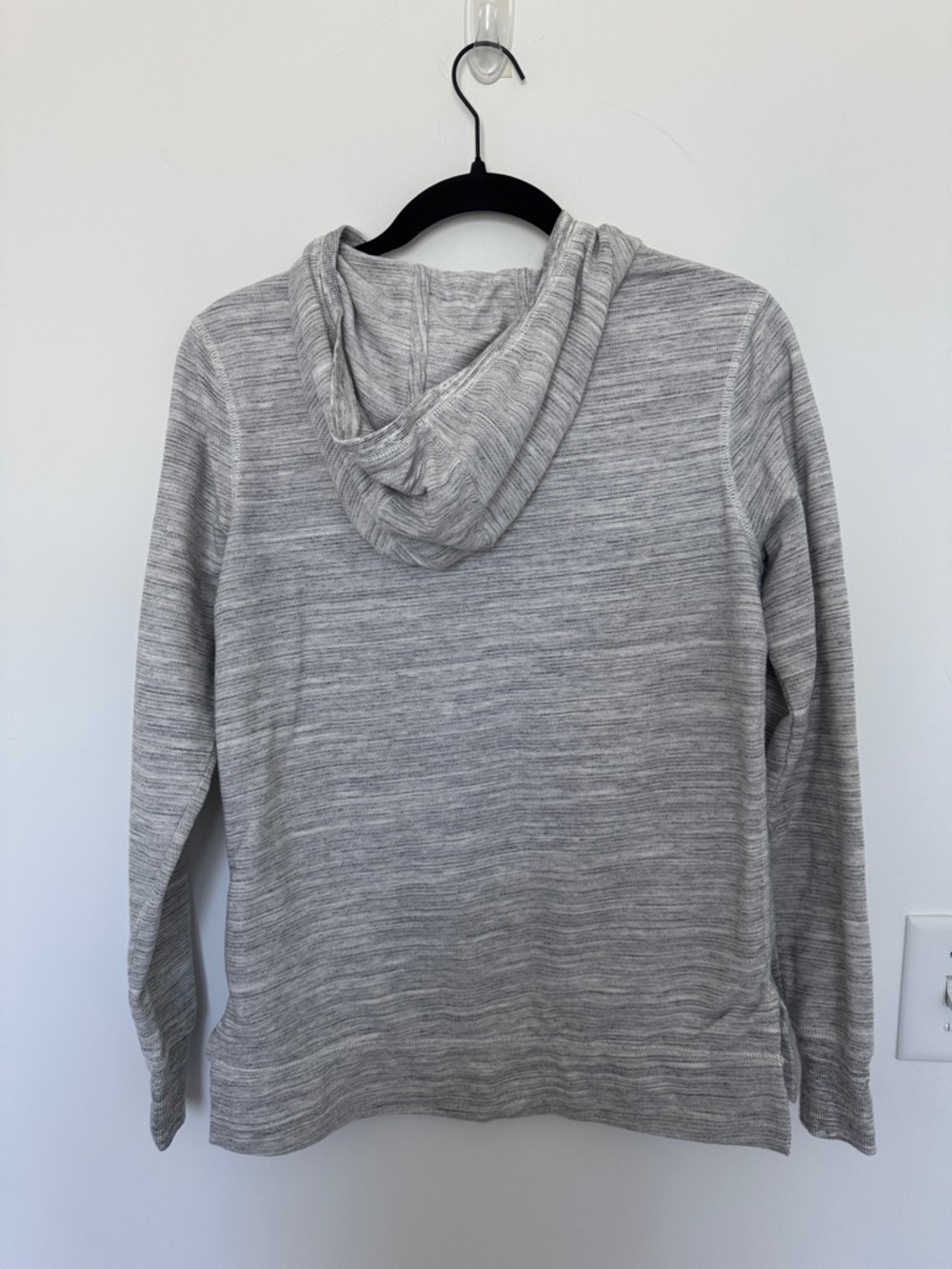 Carhartt Women's Slightly Fitted Light Gray Hooded Henley Pullover - Size S - Picture 6 of 6